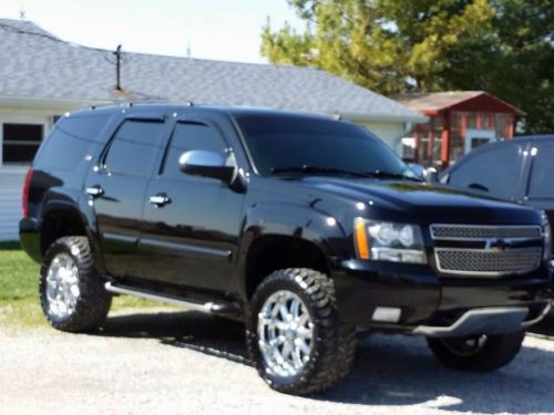 Tahoe, lifted, black, suv, leather, loaded, excellent condition, chevy