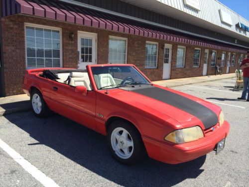 1992 ford mustang lx convertible feature car limited edition 5.0 automatic red