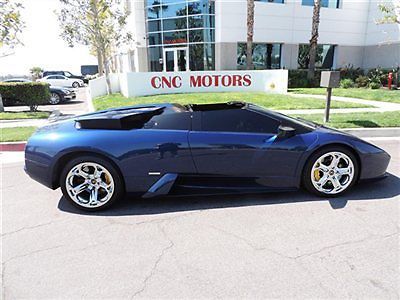 2005 lamborghini murcielago roadster convertible / low miles / carbon / suede