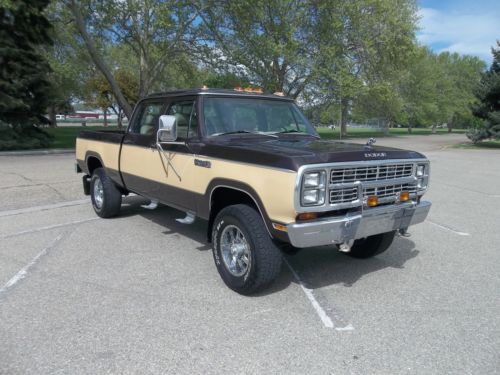 Rare 1979 dodge 3/4 ton power wagon 200 crew cab 4x4 360 v-8 135k rust free