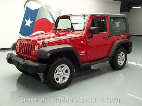 2010 jeep wrangler sport hard top 4x4 3.8l auto 30k mi texas direct auto