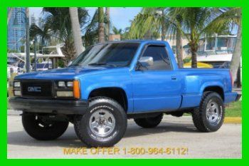 1989 gmc sierra 1500 c/k 1500 step side flare side 4x4 4wd noreserve 5.7 single