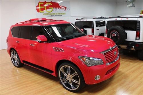 2011 infiniti qx56 watermelon show truck for sale~over $128,000 invested~c video