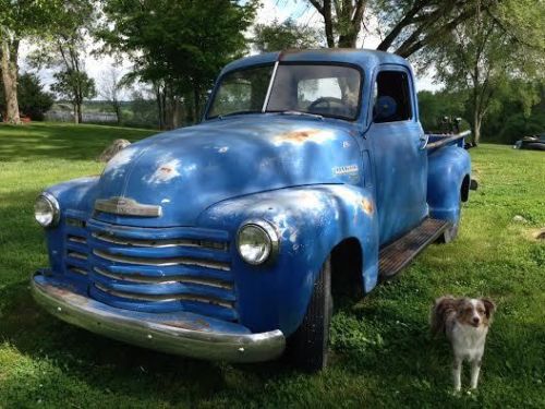 Hard to find 1949 barn find 3100 dark blue,rat rod,patina,shop truck chevrolet