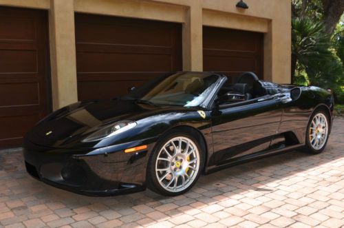 Black/black 2006 ferrari f430 spider