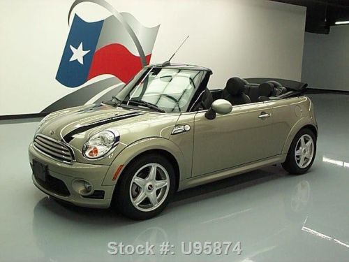 2009 mini cooper convertible auto alloy wheels 51k mi texas direct auto
