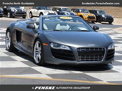 2dr conv auto quattro spyder 5.2l low miles convertible automatic gasoline 5.2l