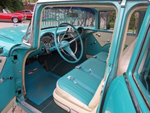 1955 Chevrolet Bel Air station wagon classic show car street rod hot rod Chevy, image 10