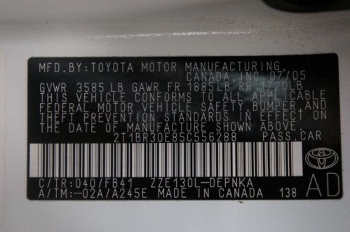 2005 TOYOTA COROLLA LE ONE OWNER 80+ PHOTOS SEE DESCRIPTION MUST SEE WOW!!!, image 32