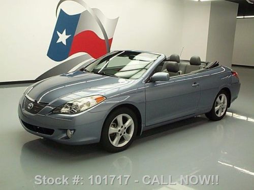 2006 toyota solara sle v6 convertible htd leather 69k texas direct auto