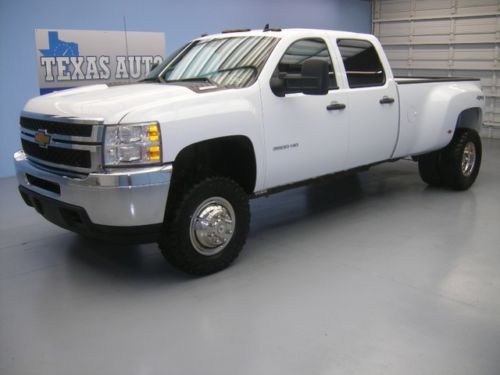 We finance!!! 2013 chevrolet silverado 3500hd ls 4x4 dielse dually texas auto