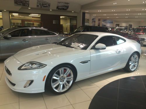 2014 jaguar xkr gt coupe 2-door 5.0l 44 miles white/black we finance or lease