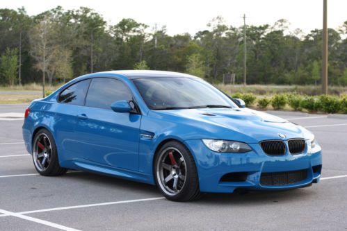 2012 bmw m3 e92 6mt individual laguna seca blue paint and rust brown interior