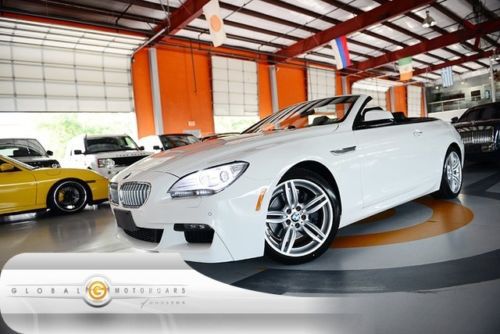 13 bmw 650i m sport convertible 7k 1 own nav pdc cam entry drive vent alloys