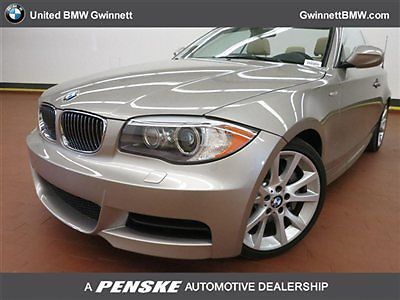 135i 1 series low miles 2 dr convertible automatic gasoline 3.0l straight 6 cyl