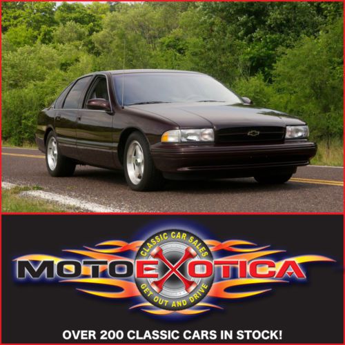1996 chevrolet impala ss - low miles - clean car fax - 350 lt-1 - lqqk !!!!!!!!