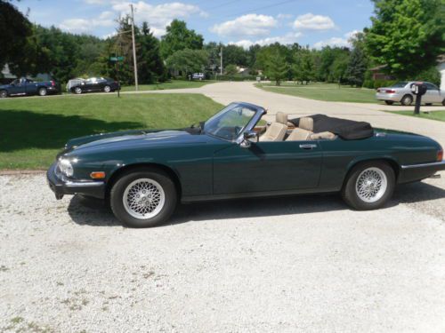 1991 jaguar xjs convertible classic collection 53600 miles british racing green