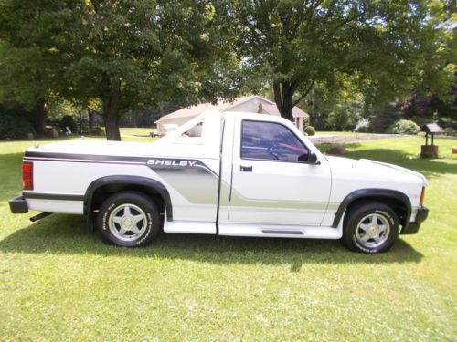 1989 shelby dakota survivor rust free az truck - 1 of 480 in white 2 owners