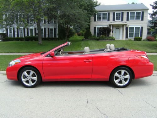 2008 toyota solara sle v6 convertible navigation ! leather ! extra clean !!