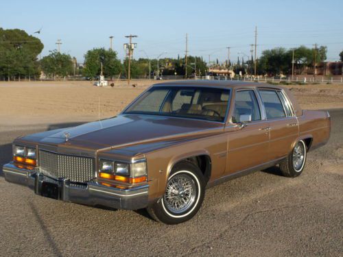 1981 cadillac fleetwood brougham d&#039;elegance 6.0l, 80k miles, wire wheels