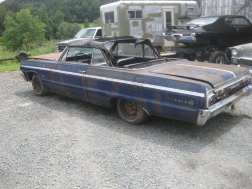 1964 chevrolet impala convertible ss 327 4 speed project
