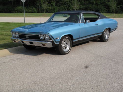 1968 real ss 396  rare factory air muscle car, body off restoration
