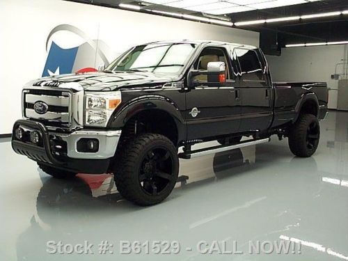 2013 ford f-250 lariat crew diesel fx4 4x4 lift nav 8k texas direct auto