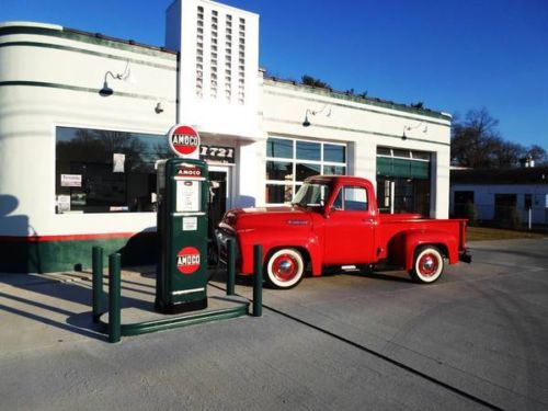 Vintage 1954 ford f-100 v-8 239 y-block  3 speed manual - restored to orig.