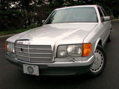 1980 mercedes benz 500 sel - low miles; rare european model in great condition!