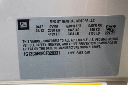 2012 Chevrolet Malibu 1LT, image 12