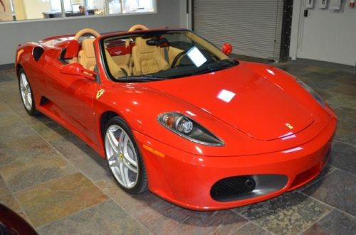 2007 f430 spider 6-speed rosso corsa over beige 3k miles