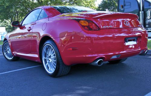 *** gorgeous &#034;absolutely red&#034; 2004 lexus sc430 convertible hard top ***