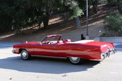 1973 cadillac eldorado 2 dr convertible  - california car - low milage