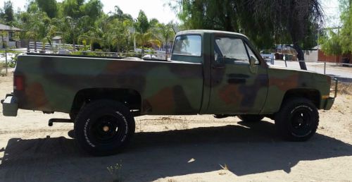1986 CHEVY D30 CUCV M1008 MILITARY TRUCK 4x4, image 4