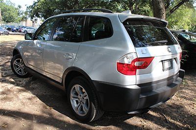 Bmw x3 3.0i 4 dr suv automatic gasoline 3.0l straight 6 cyl titanium silver meta