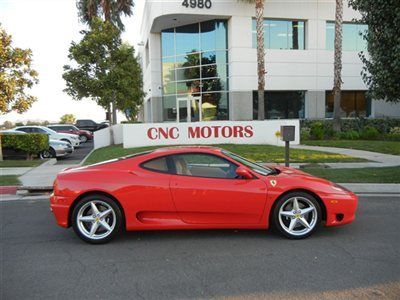 1999 ferrari 360 modena coupe f1 low miles rosso corsa / beige / a must see