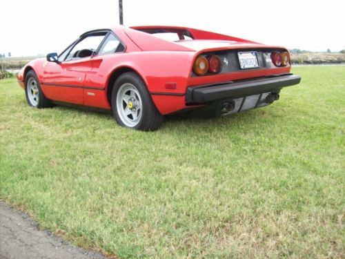 1981 ferrari 308 gtbi red on black leather 2.9l v8