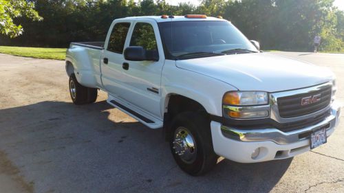 2003 gmc sierra 3500 slt crew cab pickup 4-door 6.6l  4 wheel drive