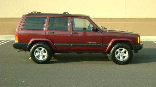 2000 jeep cherokee sport 4x4 1 owner accident free smoke free clean no reserve!!