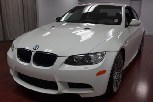 13 bmw m3 alpine white/fox red interior 1 owner clean carfax