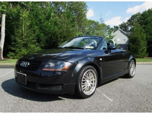 2001 audi tt convertible 225 hp quattro 6 speed manual black on black clean