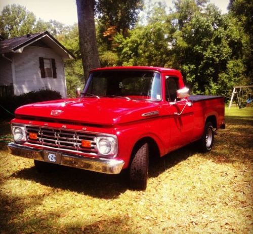 Candy apple red, black bench seat, great condition!