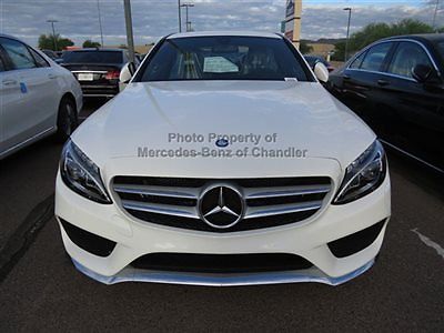 4dr sedan c400 4matic c-class new automatic gasoline 3.0l v6 cyl  polar white