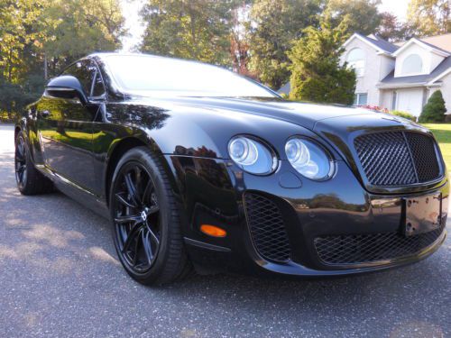 2010 bentley continental gt super sports black/red