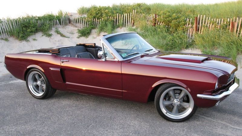 1966 ford mustang convertible 5.0 coyote v8 rotisserie restomod