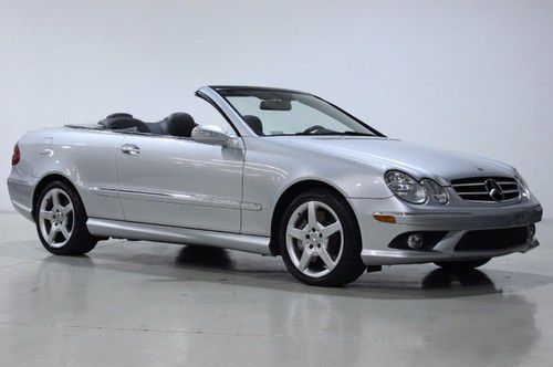 07 clk550 cabriolet convertible 31k miles! navigation wood trim 382hp v8 rare