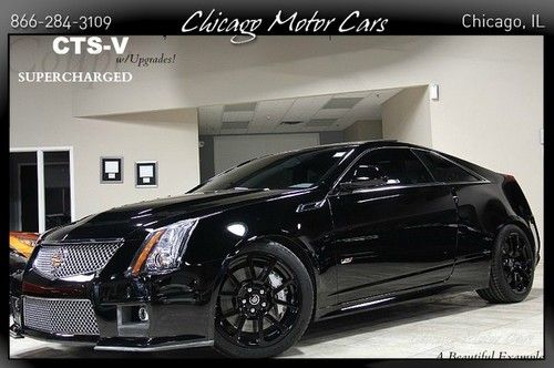2011 cadillac cts-v coupe 6.2l supercharged w/upgrade$ back up cam loaded !!!