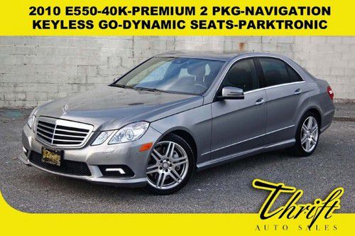 10 e550-40k-premium 2 pkg-navigation-keyless go-dynamic seats-parktronic