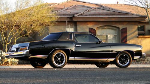 1974 chevrolet monte carlo original california blue plate car triple black!!
