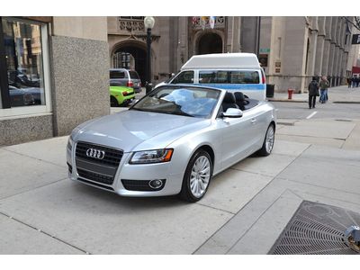 2012 audi a5 convertible 2.0t.  ice with black.